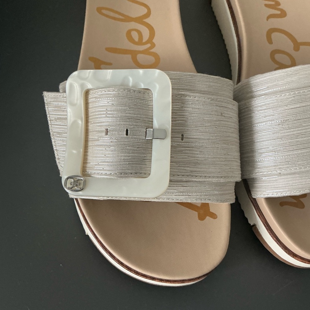 Sam Edelman Ariane Women's Cream Slide Platform Sandals (Size 9) - Picture 4 of 9